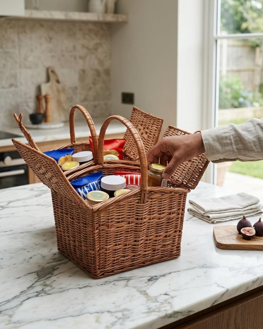 Chest Gift Basket — Assorted Chocolates, Cookies, Snacks & Spreads