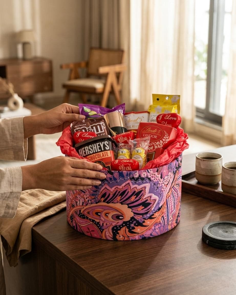 Chocolate Gift Hamper Basket — Luxury Assorted Chocolates & Gourmet Treats