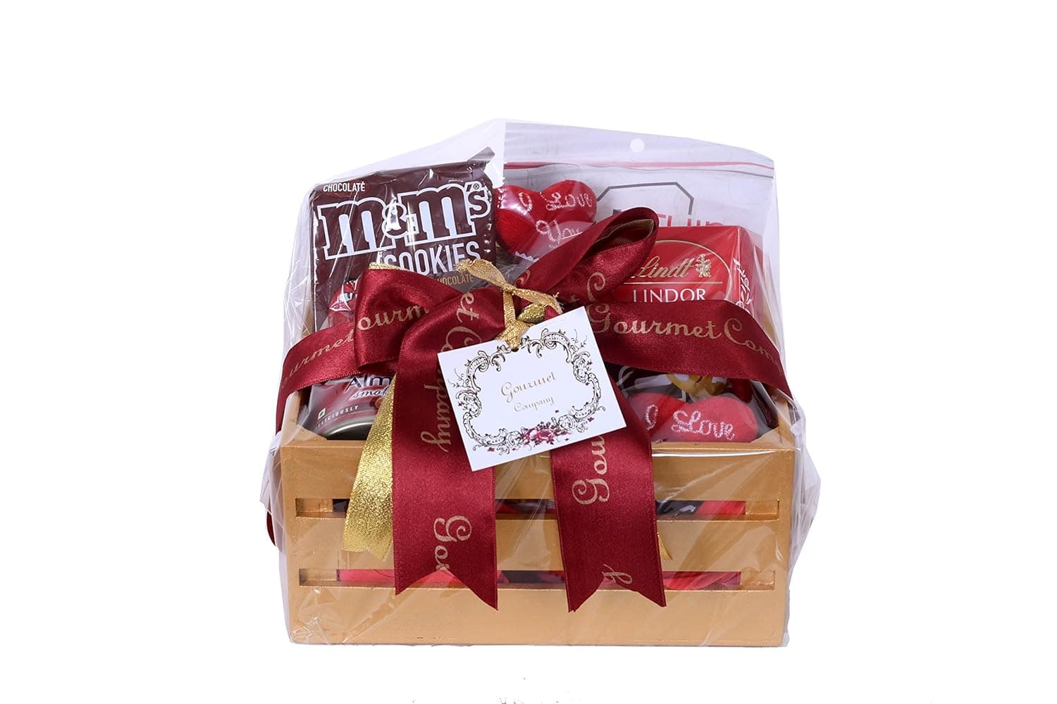 Chocolate Gift Hamper Basket — 8-item Luxury Chocolate & Gourmet Treats Combo - alternate view showing gift packaging